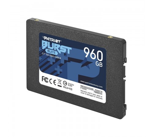 Накопичувач SSD 960GB Patriot Burst Elite 2.5" SATAIII TLC (PBE960GS25SSDR)