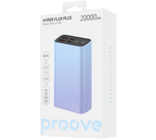 Універсальна мобільна батарея Proove Hyper Flux Plus 22.5W 20000mAh Gradient (PBF222120009)