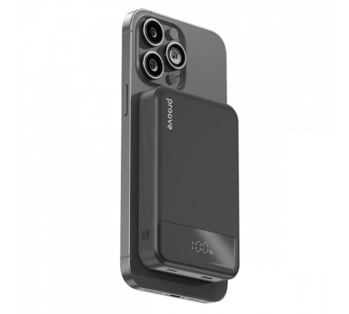 Універсальна мобільна батарея Proove Hoodman Magnetic 20W 10000mAh Black (PBH120010001)