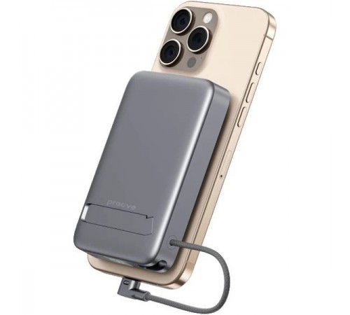 Універсальна мобільна батарея Proove OverPower 35W 10000mAh Qi2 Gray (PBOP35012105)