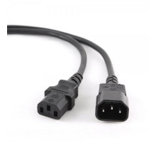 Кабель силовий Cablexpert PC-189-VDE-3M (С13-С14), VDE, чорний, 3м