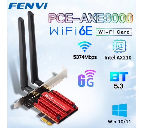 Бездротовий адаптер Fenvi PCE-AXE3000 (Intel AX210)