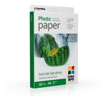 Фотопапір CW глянцевий двосторонній 220г/м2 A4 50арк (PGD220050A4)