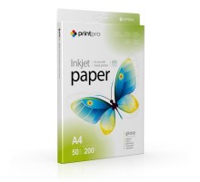 Фотопапір PrintPro глянцевий 200г/м2 A4 50арк (PGE200050A4)