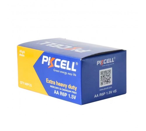Батарейка PKCELL Extra Heavy Duty AA/LR06 BL 40шт (PKCR0640)
