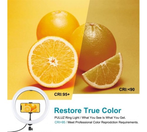 Кільцева LED-лампа Puluz PKT3061B 11.8"+ штатив 1.65 м (PKT3061B)