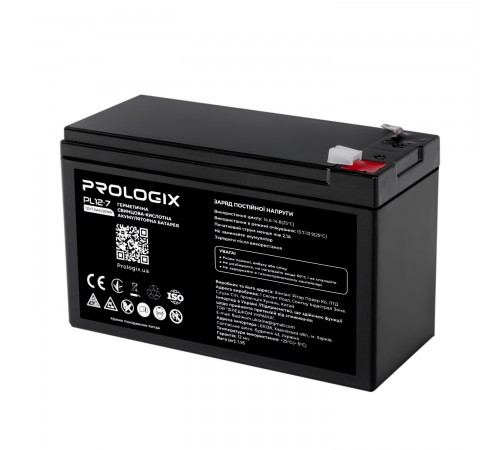 Акумуляторна батарея Prologix 12V 7AH (PL12-7) AGM Акумуляторна батарея Prologix 12V 7AH (PL12-7) AGM