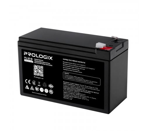 Акумуляторна батарея Prologix 12V 8AH (PL12-8) AGM Акумуляторна батарея Prologix 12V 8AH (PL12-8) AGM