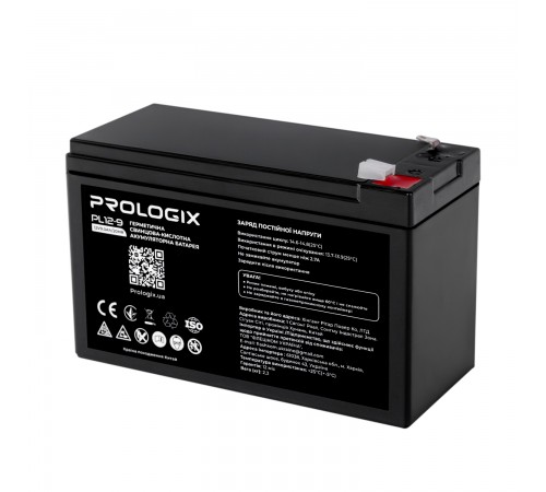 Акумуляторна батарея Prologix 12V 9AH (PL12-9) AGM Акумуляторна батарея Prologix 12V 9AH (PL12-9) AGM
