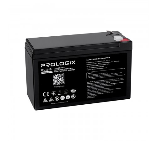 Акумуляторна батарея Prologix 12V 9AH (PL12-9) AGM Акумуляторна батарея Prologix 12V 9AH (PL12-9) AGM