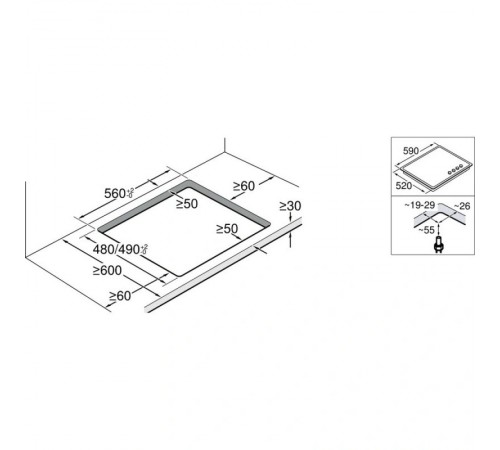 Варильна поверхня Bosch PNK6B6P40R