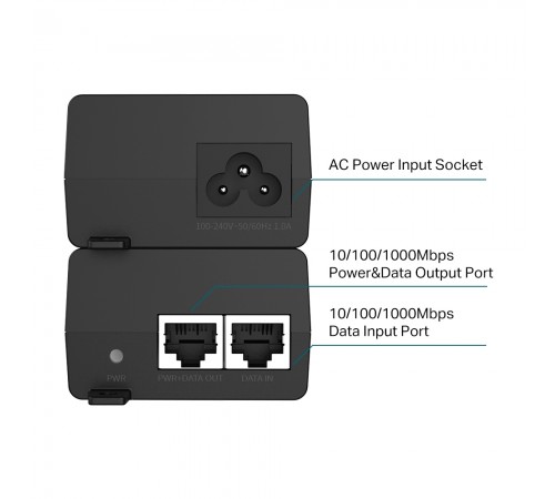 Інжектор PoE+ TP-Link POE160S Інжектор PoE+ TP-Link POE160S