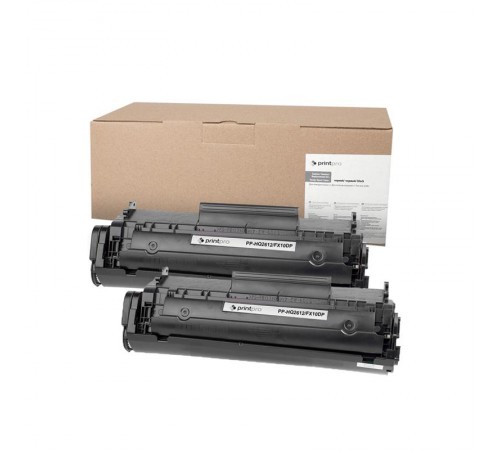Картридж PrintPro (PP-HQ2612/FX10DP) HP LJ 1010/Canon MF4018/4120 (Q2612A/Canon 703/FX10) Dual Pack
