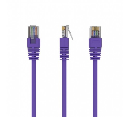Патч-корд UTP Cablexpert (PP12-0.25M/V) літий, 50u "штекер із засувкою, 0.25 м, фіолетовий