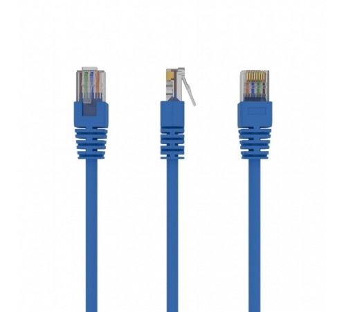 Патч-корд UTP Cablexpert (PP12-3M/B) cat.5Е, литий, 50u штекер із засувкою, 3м, синій