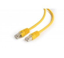 Патч-корд Cablexpert (PP6-0.25M/Y) FTP, литий, 50u "штекер із засувкою, 0.25 м, жовтий