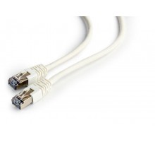 Патч-корд Cablexpert (PP6-0.5M/W) FTP, литий, 50u "штекер із засувкою, 0.5 м, білий