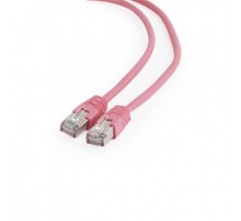 Патч-корд Cablexpert (PP6-3M/RO) FTP, литий, 50u "штекер із засувкою, 3 м, розовий