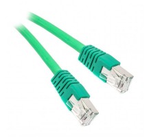 Патч-корд S/FTP Cablexpert (PP6A-LSZHCU-G-1M) cat.6a, литий, 50u штекер із засувкою, 1м, зелений