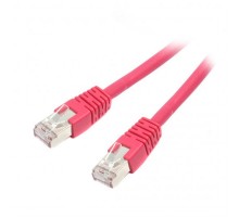 Патч-корд S/FTP Cablexpert (PP6A-LSZHCU-R-0.25M) cat.6a, литий, 50u штекер із засувкою, 0.25м, червоний