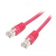 Патч-корд S/FTP Cablexpert (PP6A-LSZHCU-R-0.25M) cat.6a, литий, 50u штекер із засувкою, 0.25м, червоний