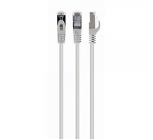 Патч-корд S/FTP Cablexpert (PP6A-LSZHCU-W-15M) cat.6a, литий, 50u "штекер із засувкою, 15м, білий