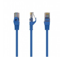 Патч-корд UTP Cablexpert (PP6U-0.25M/B) cat.6, літий, 50u штекер із засувкою, 0.25 м, синій