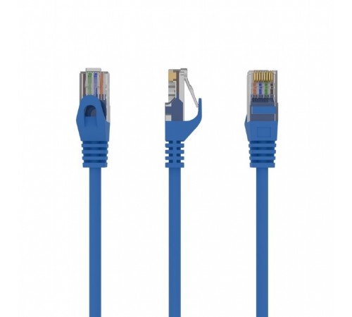 Патч-корд UTP Cablexpert (PP6U-0.25M/B) cat.6, літий, 50u штекер із засувкою, 0.25 м, синій
