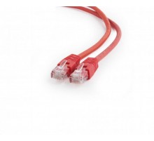 Патч-корд UTP Cablexpert (PP6U-0.25M/R) cat.6, літий, 50u штекер із засувкою, 0.25 м, червоний
