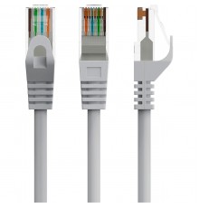 Патч-корд UTP Cablexpert (PP6U-CU-0.25M) Cat.6, литий, 50u" штекер із засувкою, 0.25 м, сірий