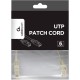 Патч-корд UTP Cablexpert (PP6U-CU-0.25M) Cat.6, литий, 50u" штекер із засувкою, 0.25 м, сірий