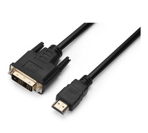 Кабель Prologix Premium HDMI - DVI V 1.3 (M/M), Single Link, 18+1, 0.5 м, Black (PR-HDMI-DVI-P-01-30-05m)