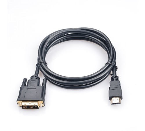 Кабель Prologix Premium HDMI - DVI V 1.3 (M/M), Single Link, 18+1, 0.5 м, Black (PR-HDMI-DVI-P-01-30-05m)