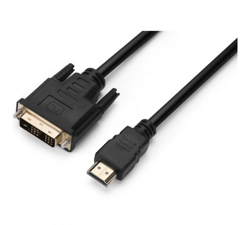 Кабель Prologix Premium HDMI - DVI V 1.3 (M/M), Single Link, 18+1, 0.5 м, Black (PR-HDMI-DVI-P-01-30-05m)