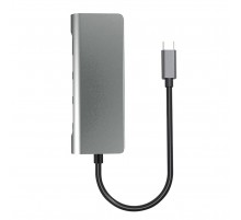 Док-станція ProLogix (PR-WUC-105B) 7 in 1 USB3.1 Type C to HDMI+2*USB3.0+PD+Lan+TF+SD