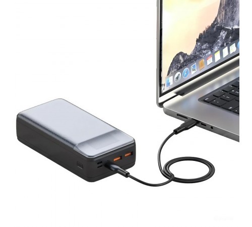 Універсальна мобільна батарея XO PR201 PD 65W QC 3.0 30000mAh Black
