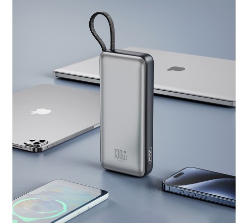 Універсальна мобільна батарея XO PR268 PD 22.5W QC 3.0 20000mAh Grey