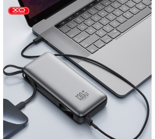 Універсальна мобільна батарея XO PR268 PD 22.5W QC 3.0 20000mAh Grey