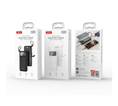 Універсальна мобільна батарея XO PR278 10000mAh 10W Black