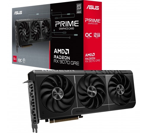 Відеокарта AMD Radeon RX 9070 GRE 16GB GDDR6 Prime OC Asus (PRIME-RX9070GRE-O12G)