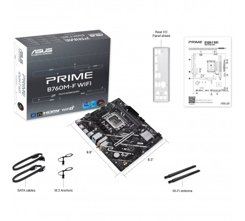 Материнська плата Asus Prime B760M-F WiFi Socket 1700