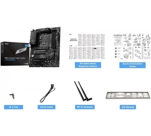 Материнська плата MSI Pro B760-P WiFi DDR4 Socket 1700 Материнська плата MSI Pro B760-P WiFi DDR4 Socket 1700