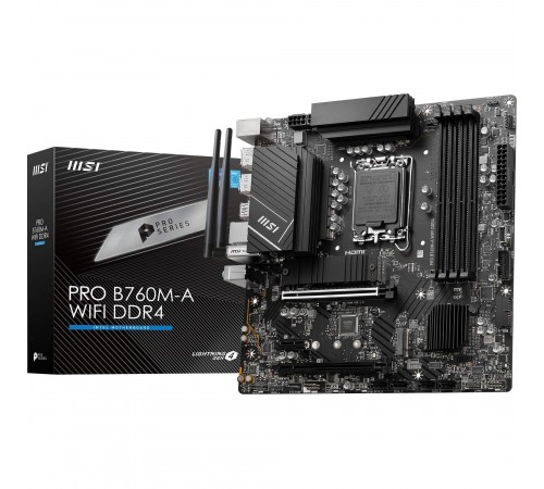 Материнська плата MSI Pro B760M-A WiFi DDR4 Socket 1700