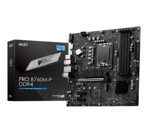 Материнська плата MSI Pro B760M-P DDR4 Socket 1700 Материнська плата MSI Pro B760M-P DDR4 Socket 1700