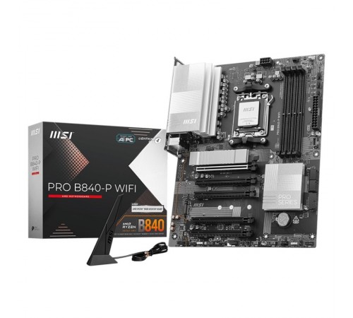 Материнська плата MSI Pro B840-P WiFi Socket AM5 Материнська плата MSI Pro B840-P WiFi Socket AM5