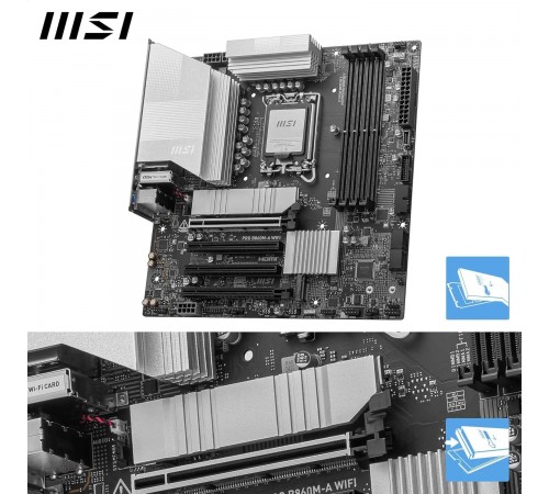 Материнська плата MSI Pro B860M-A WiFi Socket 1851 Материнська плата MSI Pro B860M-A WiFi Socket 1851