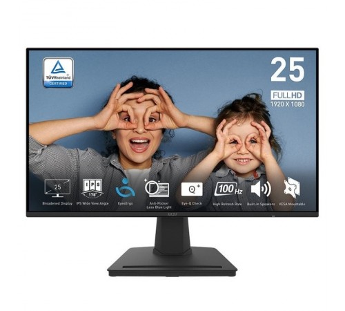 Монітор MSI 24.5" Pro MP252 IPS Black 100Hz