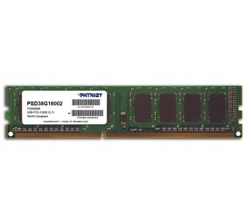 Модуль пам`яті DDR3 8GB/1600 Patriot Signature Line (PSD38G16002)