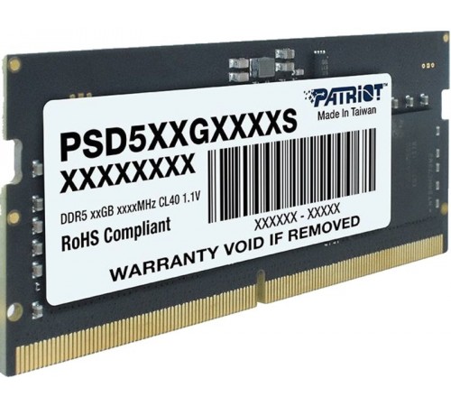 Модуль пам`яті SO-DIMM 16GB/5600 DDR5 Patriot Signature Line (PSD516G560081S)