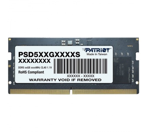 Модуль пам`яті SO-DIMM 16GB/5600 DDR5 Patriot Signature Line (PSD516G560081S)